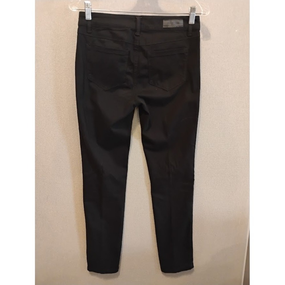Kenneth Cole Jess Skinny Jeans Womens 4 Black Mid Rise Zipper Details - Picture 3 of 5